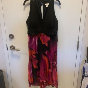 Sleeveless floral print dress